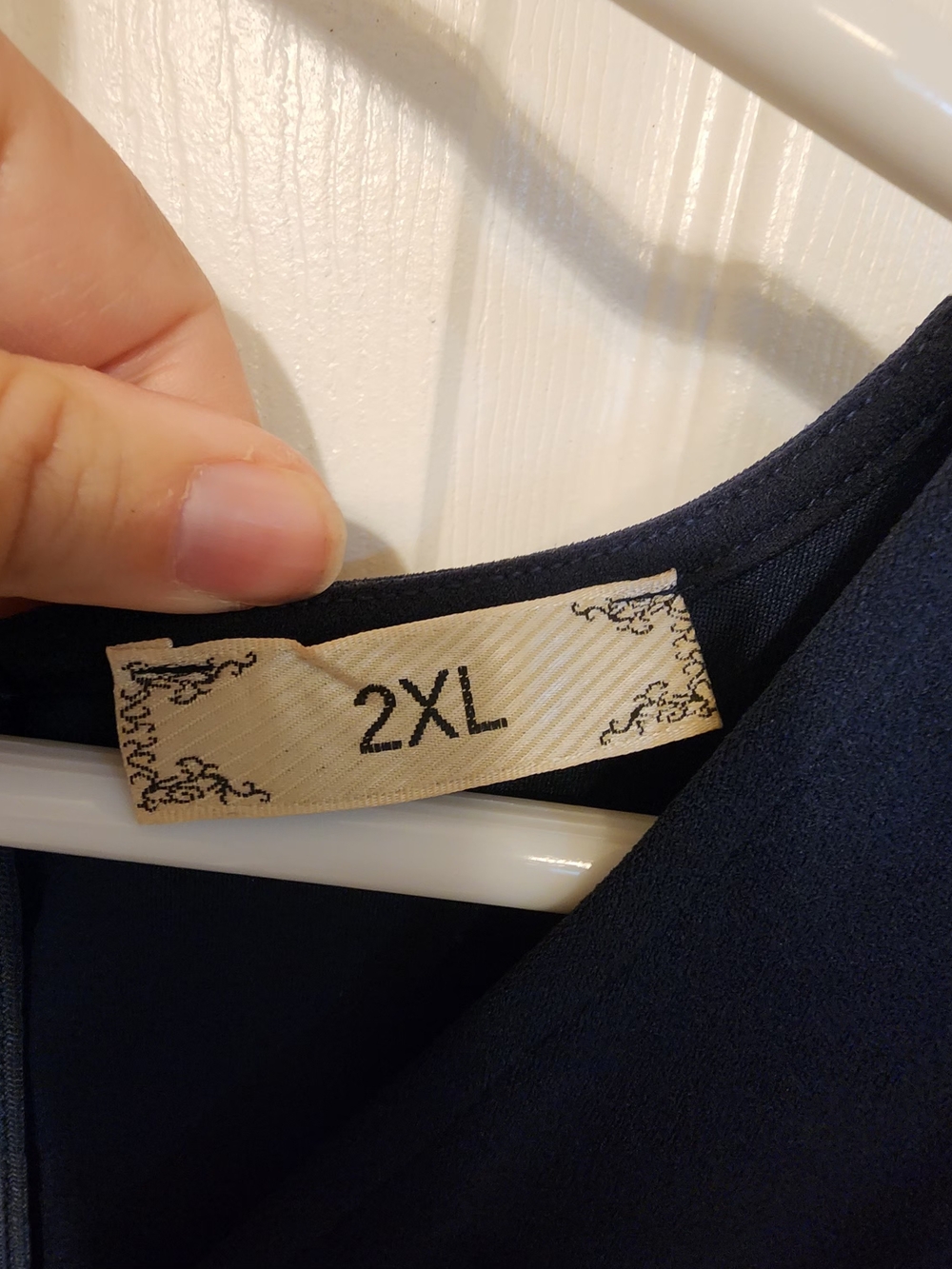 Elegant Navy High-Low A-Line Skirt 2XL/18 - Picture 5 of 6